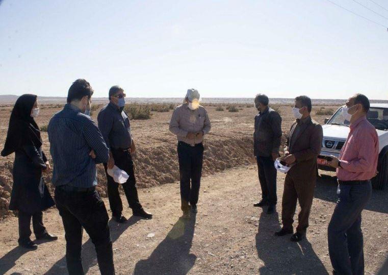 بازدید میدانی از اراضی ضلع جنوبی تصفیه خانه سمنان بازدید میدانی از اراضی ضلع جنوبی تصفیه خانه سمنان